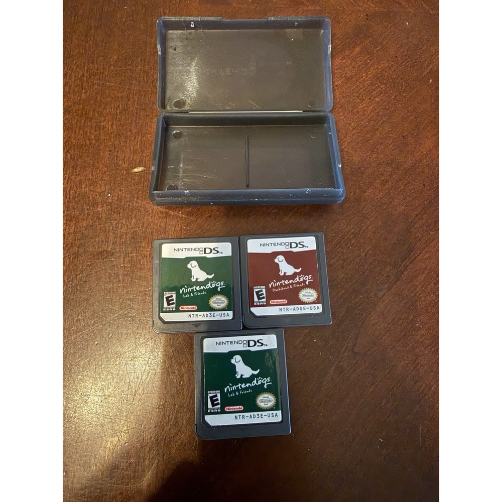 Nintendogs Lab & Friends Dachshund Lot of 3 Nintendo DS Games DS Cartridges